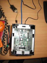 device - up view, open case